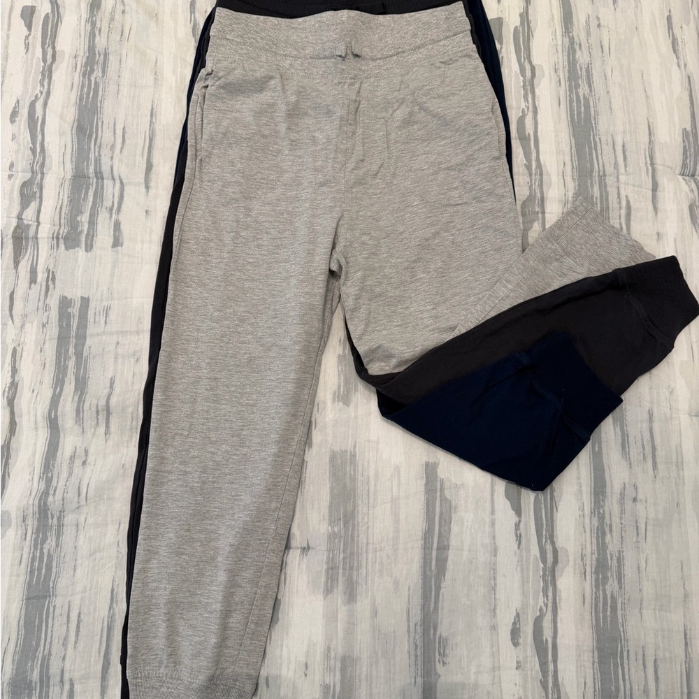 3 x H&M Kids Gray Navy Black Joggers